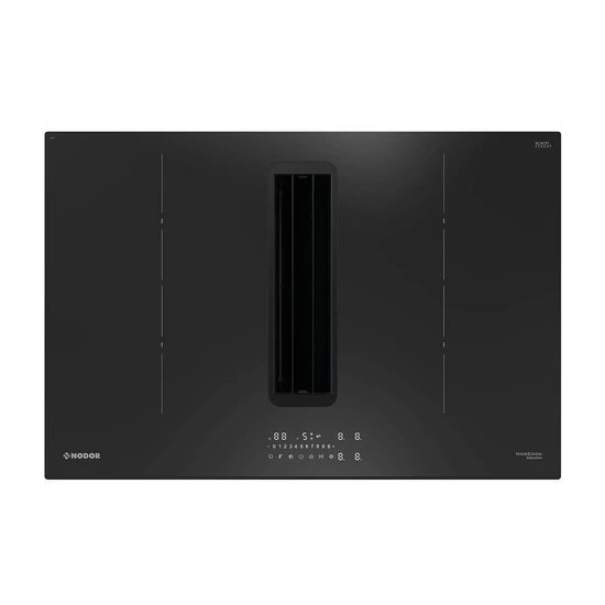 NODOR - NorCoock N8426 IS BK FLOW-IN indukciós főzőlap beépített elszívóval