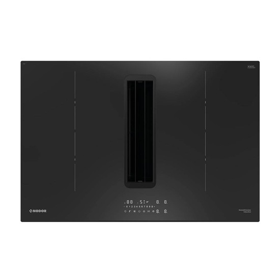 NODOR - NorCoock N8426 BK FLOW-IN indukciós főzőlap beépített elszívóval NODOR - NorCoock N8426 BK FLOW-IN indukciós főzőlap beépített elszívóval