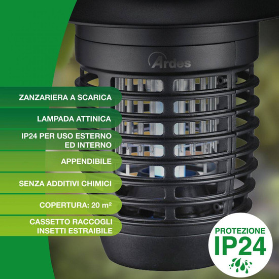 ARDES 6S03 Elektromos rovarcsapda IP24 ARDES 6S03 Elektromos rovarcsapda IP24