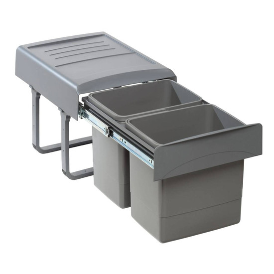 EKOTECH - Beépíthető hulladékgyűjtő MEGA 40 - 2x15 liter