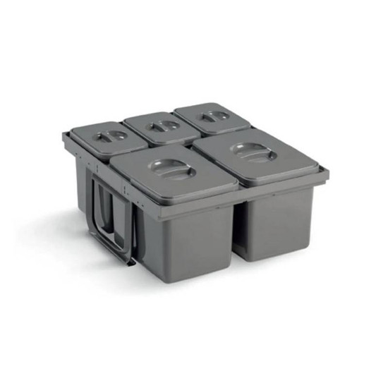 EKOTECH - Beépíthető hulladékgyűjtő JAZZ 45 - 1x15 liter+3x7 liter EKOTECH - Beépíthető hulladékgyűjtő JAZZ 45 - 1x15 liter+3x7 liter
