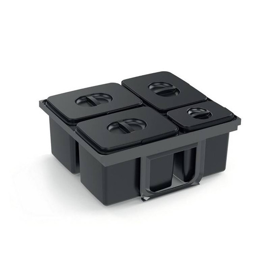 EKOTECH - Beépíthető hulladékgyűjtő JAZZ 60 - 2x15 liter+3x7 liter