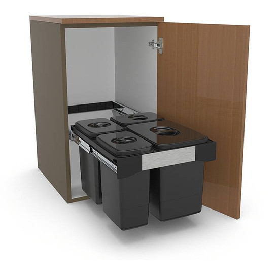 EKOTECH - Beépíthető hulladékgyűjtő FREE JAZZ 45 - 1x26 liter+3x7 liter EKOTECH - Beépíthető hulladékgyűjtő FREE JAZZ 45 - 1x26 liter+3x7 liter
