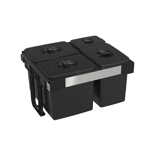 EKOTECH - Beépíthető hulladékgyűjtő FREE JAZZ 60 - 3x12 liter+1x5 liter