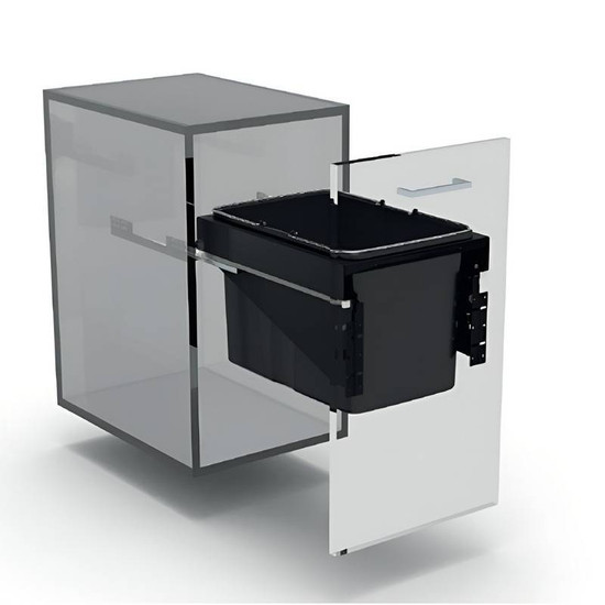 EKOTECH - Beépíthető hulladékgyűjtő FRONT 40 - 1x34 liter