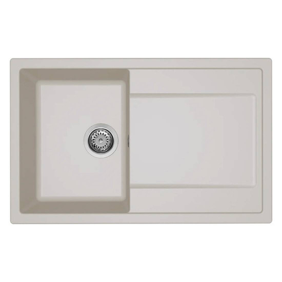 ELLECI - Mosogatótálca Life 300 79x50 Granitek 1m.+cseppt. G39 Bianco soft