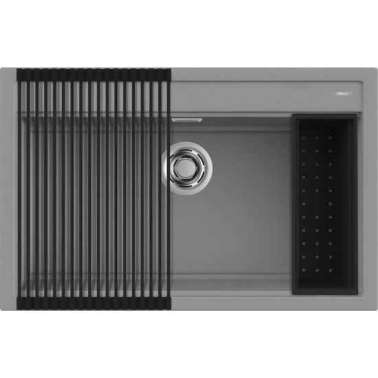 ELLECI - Mosogatótálca Best 130 Workstation Szett G48 cemento