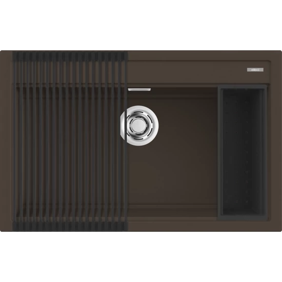 ELLECI - Mosogatótálca Best 130 Workstation Szett G78 Espresso