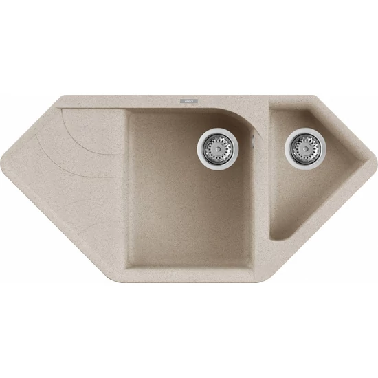ELLECI - Mosogatótálca Ego CORNER G51 Avena - Kifutó termék!