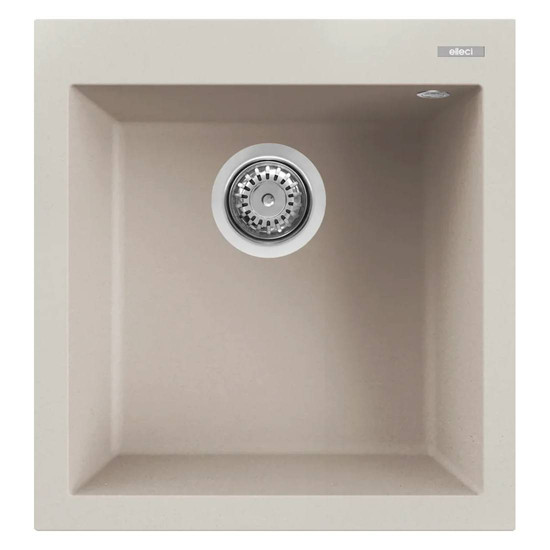 ELLECI - Mosogatótálca Quadra 102 47x50 Granitek 1m. G39 Bianco soft ELLECI - Mosogatótálca Quadra 102 47x50 Granitek 1m. G39 Bianco soft