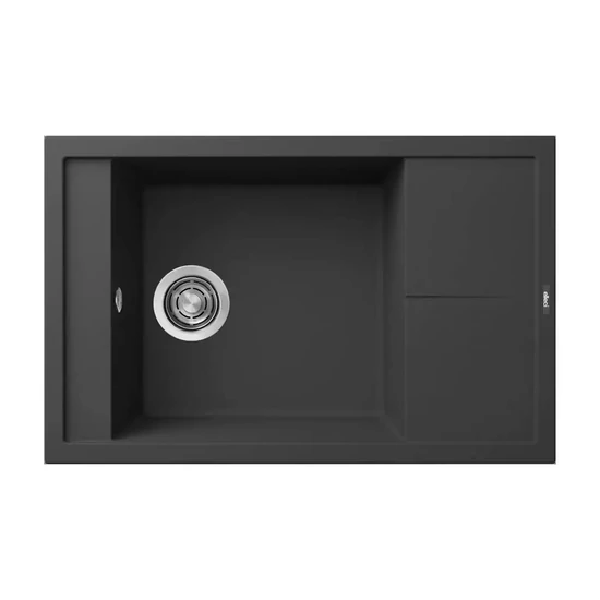 ELLECI - Mosogatótálca Unico 305 78x50 Granitek egymedence + csepptálca G40 Nero