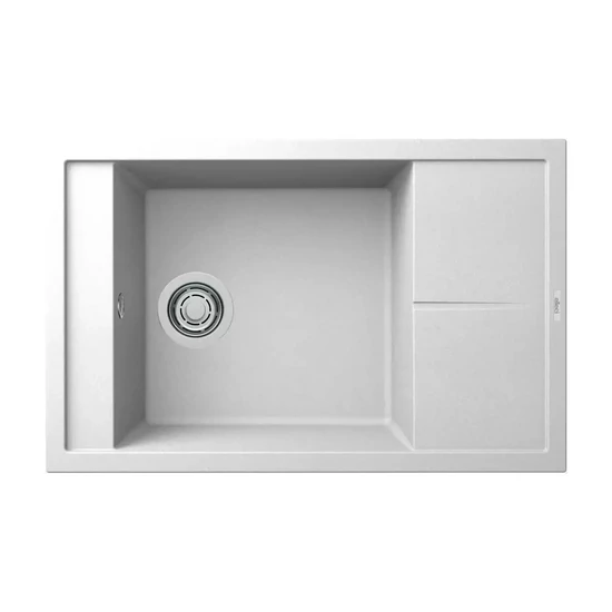 ELLECI - Mosogatótálca Unico 305 78x50 Granitek egymedence + csepptálca G68 Bianco ELLECI - Mosogatótálca Unico 305 78x50 Granitek egymedence + csepptálca G68 Bianco