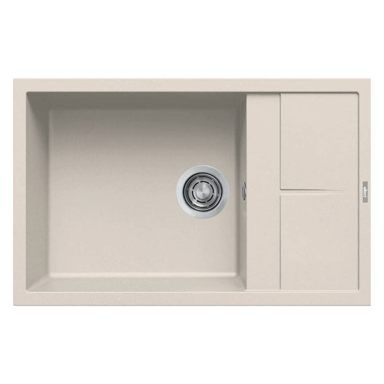 ELLECI - Mosogatótálca Unico 310 78x50 Granitek egymedence + csepptálca G39 Bianco soft ELLECI - Mosogatótálca Unico 310 78x50 Granitek egymedence + csepptálca G39 Bianco soft