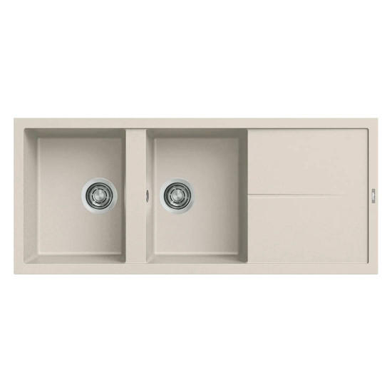ELLECI - Mosogatótálca Unico 500 116x51 Granitek egymedence + csepptálca G39 Bianco soft ELLECI - Mosogatótálca Unico 500 116x51 Granitek egymedence + csepptálca G39 Bianco soft