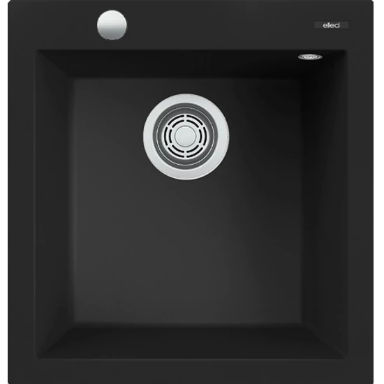 ELLECI - Mosogatótálca Quadra 102 AUTOMATA K86 Black - Kifutó termék!