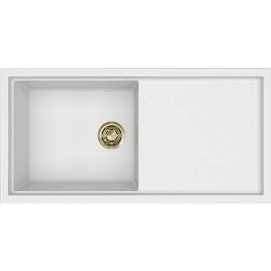 ELLECI - Mosogatótálca Sintesi 480 K96 White arany tartozékokkal ELLECI - Mosogatótálca Sintesi 480 K96 White arany tartozékokkal