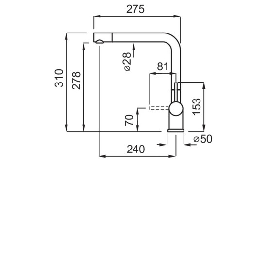 ELLECI - Csaptelep Stream M73 titanium