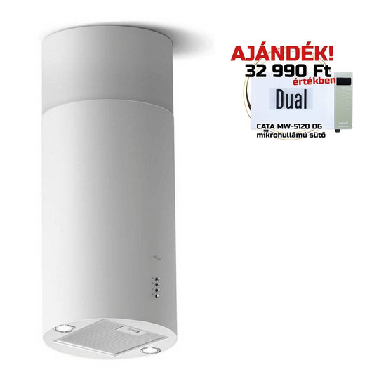 ELICA - Páraelszívó TUBE PRO ISLAND WH MAT/A/43 + Mikro MW-5120B ELICA - Páraelszívó TUBE PRO ISLAND WH MAT/A/43 + Mikro MW-5120B