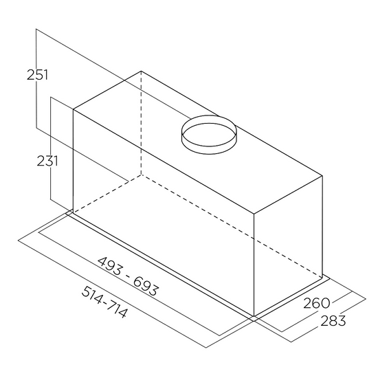 ELICA - Páraelszívó FOLD S IX/A/72 Inox + hűtőtáska