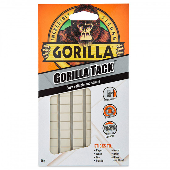 Gorilla Tack Gyurmaragasztó Kockák Újrahasználható 84db/csomag Gorilla Tack Gyurmaragasztó Kockák Újrahasználható 84db/csomag