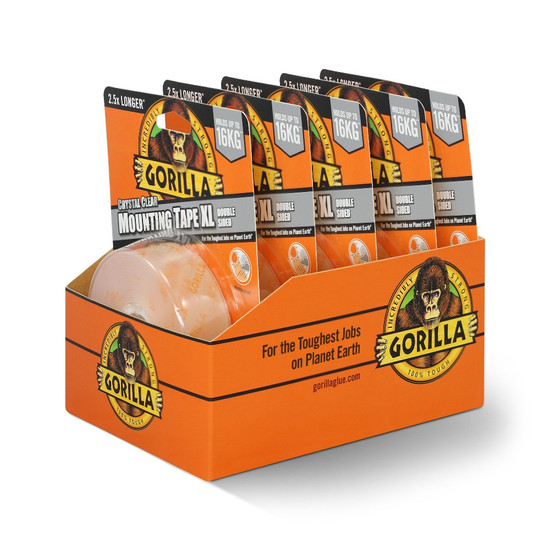 Gorilla Mounting Tape XL Kristálytiszta Kétoldalas Ragasztószalag 2,5cm x 3,8m Gorilla Mounting Tape XL Kristálytiszta Kétoldalas Ragasztószalag 2,5cm x 3,8m