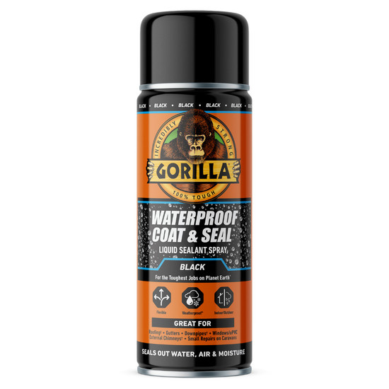 Gorilla Coat & Seal Vízálló Bevonat és Tömítő SPRAY Fekete 450ml Gorilla Coat & Seal Vízálló Bevonat és Tömítő SPRAY Fekete 450ml