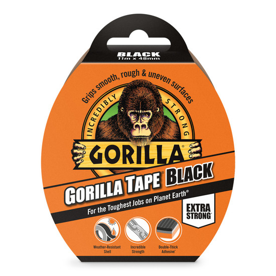 Gorilla Tape Black 11m x 48mm Fekete Extra Erős Ragasztószalag Gorilla Tape Black 11m x 48mm Fekete Extra Erős Ragasztószalag