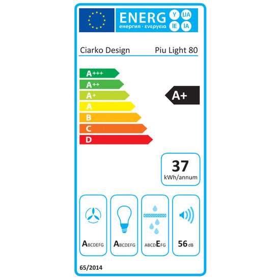 Ciarko Design Piu Light 80 ecru (bézs) sziget páraelszívó