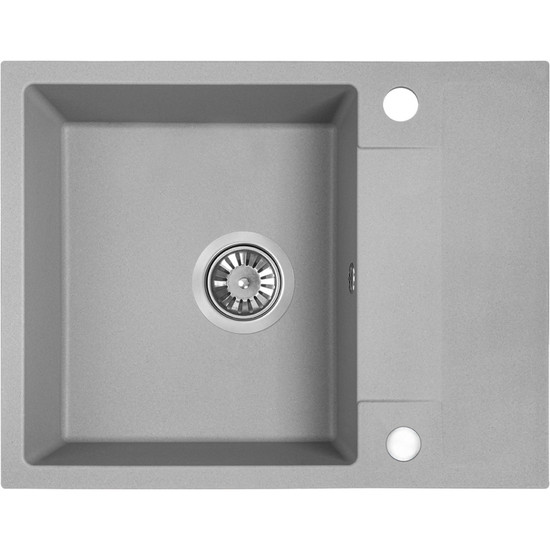 RIO 1CS egymedence csepptálcás gránit szürke mosogató szifonnal, 76x44x17,5 cm RIO 1CS egymedence csepptálcás gránit szürke mosogató szifonnal, 76x44x17,5 cm