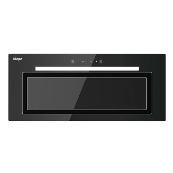 Kluge beépíthető fekete páraelszívó, 75cm, TC