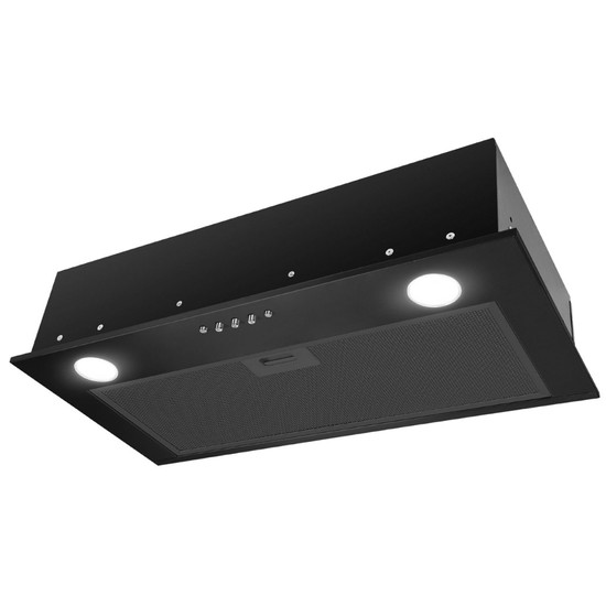 Kluge beépíthető fekete páraelszívó, 60cm, 17cm magas Kluge beépíthető fekete páraelszívó, 60cm, 17cm magas