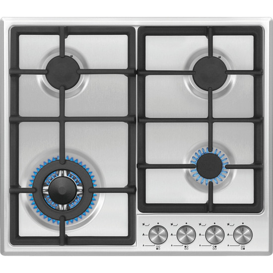 Kluge beépíthető gáz főzőlap, 60 cm, inox, WOK égő Kluge beépíthető gáz főzőlap, 60 cm, inox, WOK égő