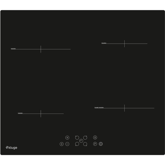 Kluge beépíthető indukciós főzőlap, 60cm, fekete Kluge beépíthető indukciós főzőlap, 60cm, fekete