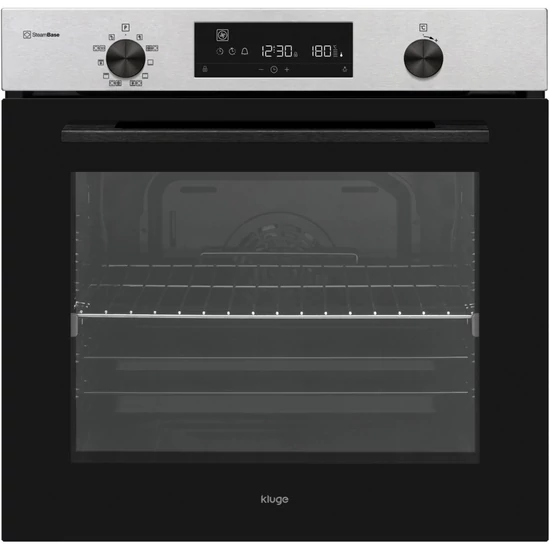 Kluge beépíthető multifunicós inox/fekete sütő, 78L