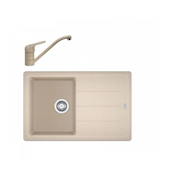 FRANKE SZETT BASIS BFG 611-78 avena  Fragranit mosogató + Novara Plus csappal