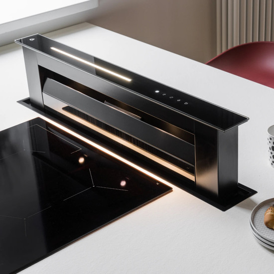 Ciarko Design Moondraft 90 cm fekete pultból kiemelkedő páraelszívó Ciarko Design Moondraft 90 cm fekete pultból kiemelkedő páraelszívó