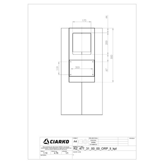 Ciarko Design Tubus fehér fali páraelszívó Ciarko Design Tubus fehér fali páraelszívó