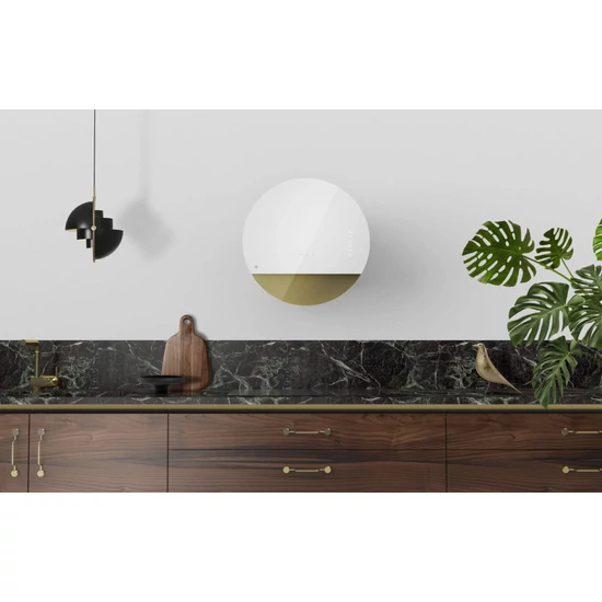 Ciarko Design ECLIPSE fehér / Gold fali páraelszívó