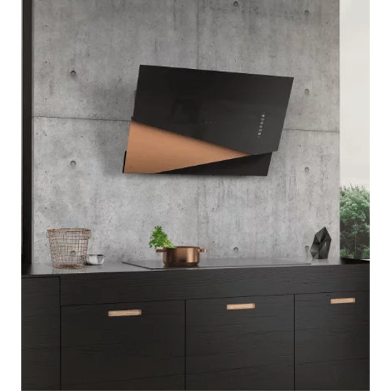 Ciarko Design TRIO Rose Gold / fekete fali páraelszívó Ciarko Design TRIO Rose Gold / fekete fali páraelszívó