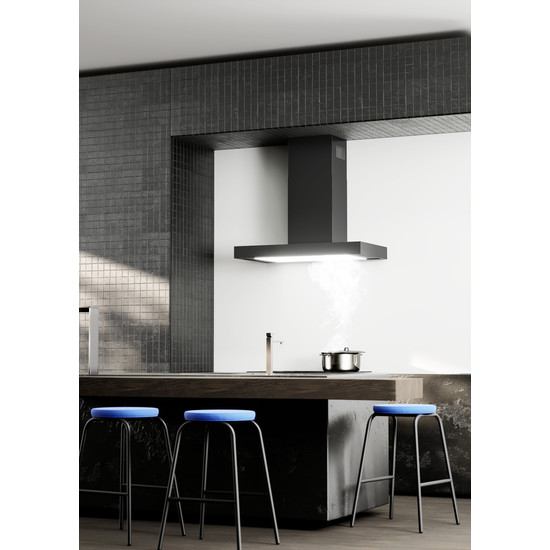 Ciarko Design T-Light 60 cm fekete fali páraelszívó Ciarko Design T-Light 60 cm fekete fali páraelszívó
