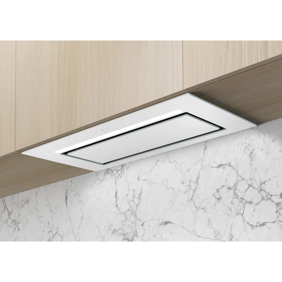 Ciarko Design AURA 55 cm fehér üveg beépíthető páraelszívó