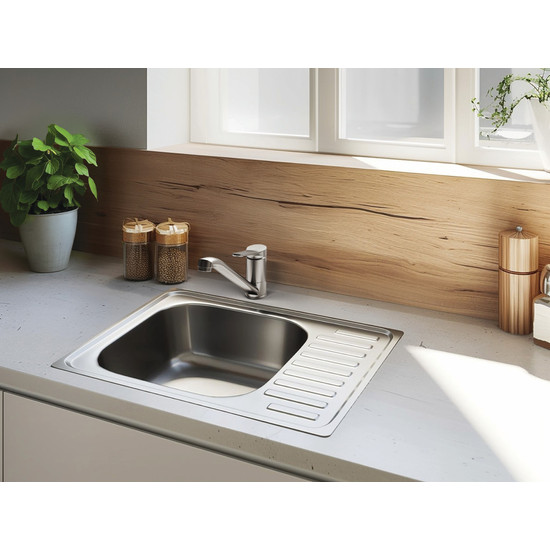 Laveo JUNAK egymedence minicseppt. mosogató, inox K.