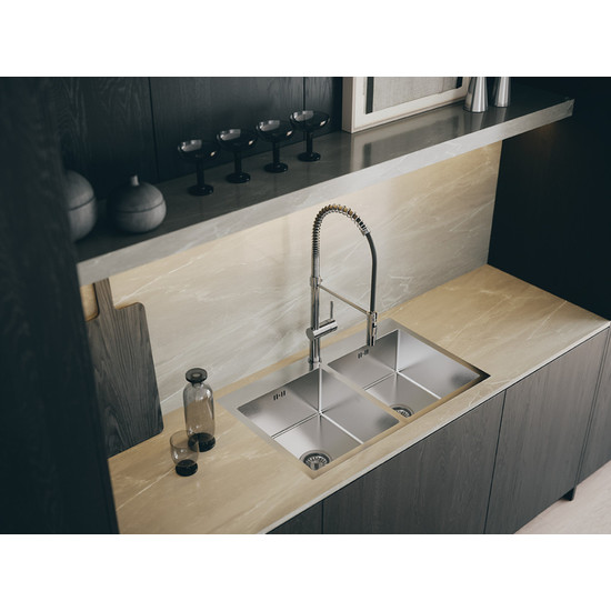 Laveo MARMARA kétmedencés inox mosogató