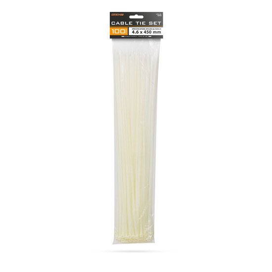 Vezetékkötegelő 450 x 4,6 mm Áttetsző 100db/csom