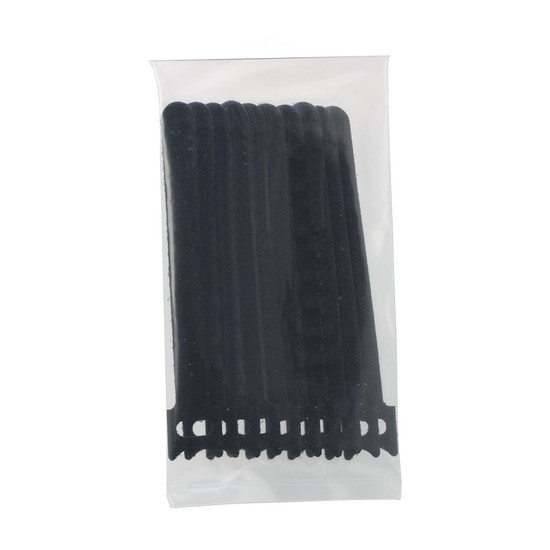 Tépőzáras vezetékkötegelő 150x12mm Fekete Tépőzáras vezetékkötegelő 150x12mm Fekete