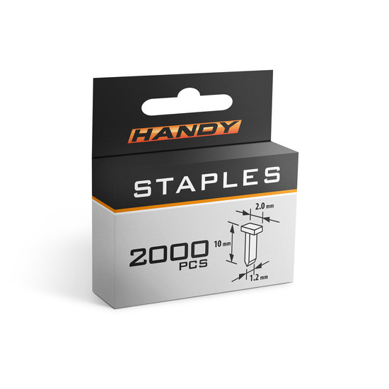 Tűzőkapocs - 1,2 x 2 x 10 mm - 2000 db Tűzőkapocs - 1,2 x 2 x 10 mm - 2000 db