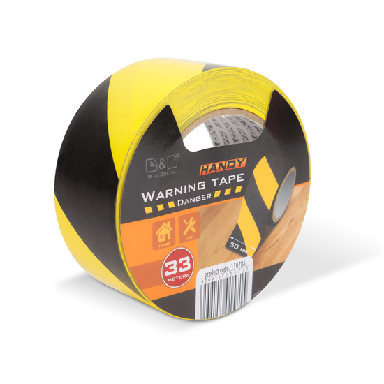 Veszélyt jelző ragasztószalag - sárga / fekete - 50 mm x 33 m Veszélyt jelző ragasztószalag - sárga / fekete - 50 mm x 33 m