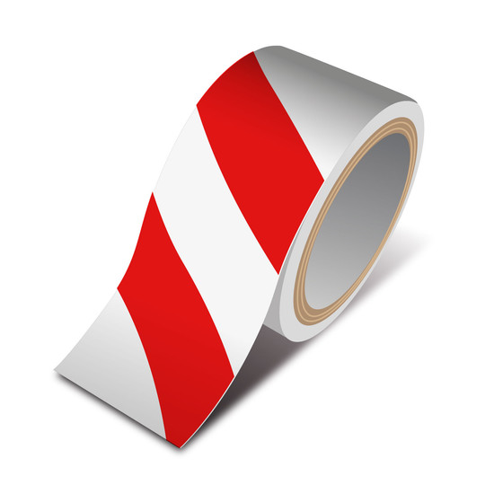 Veszélyt jelző ragasztószalag - piros / fehér - 50 mm x 33 m Veszélyt jelző ragasztószalag - piros / fehér - 50 mm x 33 m