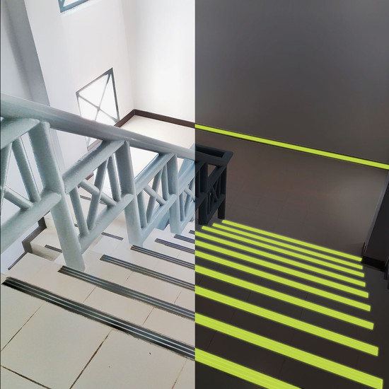 Ragasztószalag - csúszásmentes - 5 m x 25 mm - foszforeszkáló Ragasztószalag - csúszásmentes - 5 m x 25 mm - foszforeszkáló