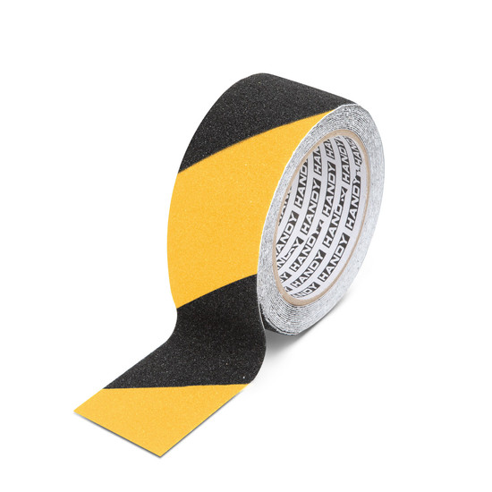 Ragasztószalag - csúszásmentes - 5 m x 50 mm - sárga / fekete Ragasztószalag - csúszásmentes - 5 m x 50 mm - sárga / fekete